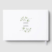 Livre D'or 25th Wedding Silver Anniversary Floral Greenery (Verso)