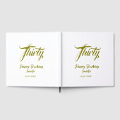 Livre D'or 30th birthday add name date year gold template thi (Complet)