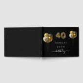 Livre D'or 40e anniversaire ballons empreintes de léopard en  (Complet)