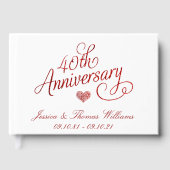 Livre D'or 40th Ruby Wedding Anniversary (Recto)