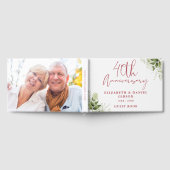 Livre D'or 40th Wedding Ruby Anniversary Greenery Photo (Complet)