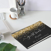 Livre D'or 50 Fabuleux anniversaire noir confetti nom