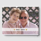 Livre D'or 50e anniversaire de Mariage d'or Photo (Verso)