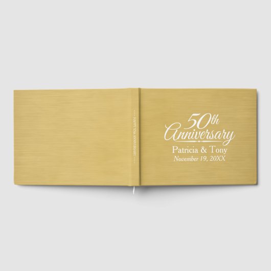 Livre D'or 50e anniversaire du Mariage - arrière - plan or br (Complet)