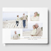 Livre D'or 50E Anniversaire du Mariage Modern Four Photo Coll (Recto)