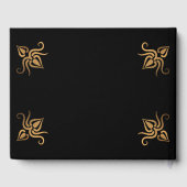 Livre D'or 50e anniversaire du Mariage noir et or (Verso)