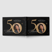Livre D'or 50e anniversaire Elegant Black Gold Calligraphy Ph (Complet)