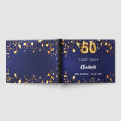 Livre D'or 50e anniversaire marine bleu or étoiles (Complet)