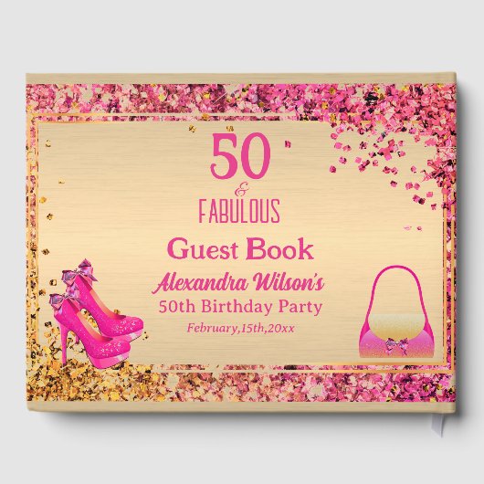 Livre D'or 50e Anniversaire Or rose chaud talons hauts Glitte (Verso)