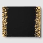 Livre d'or 50e fête d'anniversaire étincelle l'or (Verso)