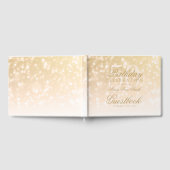 Livre d'or 50th Birthday Gold Bokeh Sparkle Lights (Complet)
