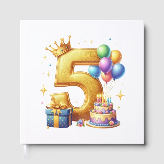 Livre D'or 5ème anniversaire doré (Recto)