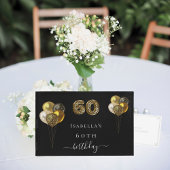 Livre D'or 60e anniversaire d'or noir léopard animal