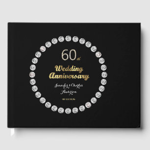 Livre D'or 60e Anniversaire du Mariage diamant Typographie de