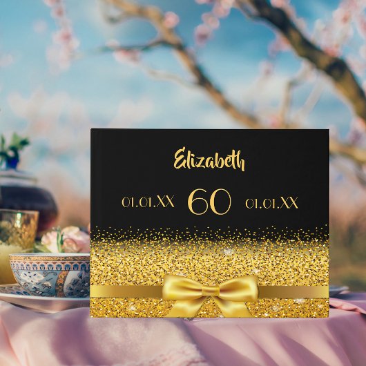 Livre D'or 60e anniversaire noir or arc
