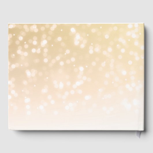 Livre d'or 60th Birthday Gold Bokeh Sparkle Lights (Verso)