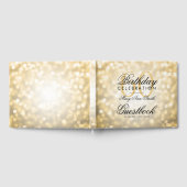 Livre d'or 60th Birthday Party Gold Parties scinti (Complet)