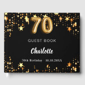 Livre D'or 70e anniversaire étoiles d'or noir (Recto)