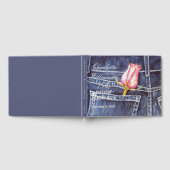 Livre D'or 75e Rose rose Floral souvenir d'anniversaire (Complet)