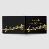 Livre D'or 80e anniversaire de fête de l'or notes de musique  (Complet)