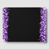 Livre d'or 80th Birthday Party Sparkles Purple (Verso)