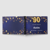 Livre D'or 90e anniversaire marine bleu étoiles or (Complet)