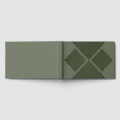 Livre d'or à double diamant vert mousse - Feuille (Complet)