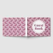 Livre d'or à motif floral rose et blanc (Complet)