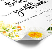 Livre d'or abeille à fleurs aquarelle (Coin)