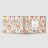 Livre D'or Abstrait Floral & Oiseaux Mi-siècle Mariage modern (Complet)