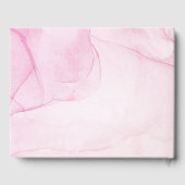 Livre D'or Abstrait Pastel rose pourpre doux 16 Anniversaire (Verso)