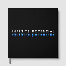 Affiche sombre d'art glitch "Potentiel Infini"