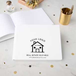 Livre D'or Agent immobilier moderne Logo d'affaires Location 