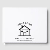 Livre D'or Agent immobilier moderne Logo d'affaires Location  (Recto)