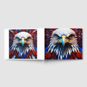 Livre D'or Aigles fractales patriotiques Tee (Complet)