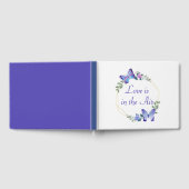 Livre D'or Aimer Papillon Aquarelle Papillons Mariage bleu (Complet)