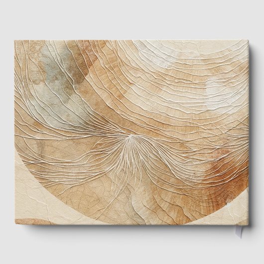 Livre D'or Airy Neutral élément naturel Bohemian Boho Mariage (Verso)