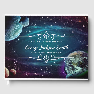 Livre D'or Ajouter Votre Propre Photo Memorial Galaxy Stars P