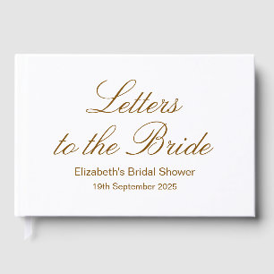 Livre D'or Album de lettres personnalisées pour la mariée, al