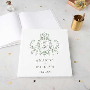 Livre D'or album photo Victorian Ornate Grace Floral Mariage