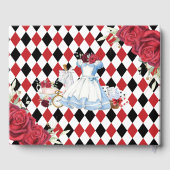 Livre D'or Alice au Pays des Merveilles Douze ans Mariée Bébé (Verso)