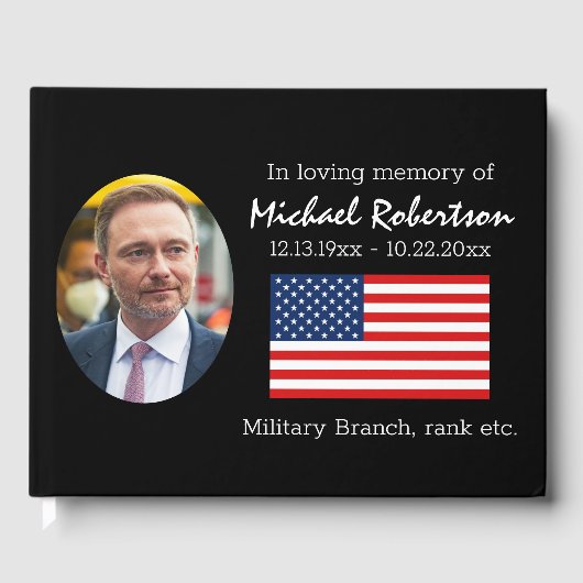 Livre d'or American Flag Veteran Memorial (Recto)