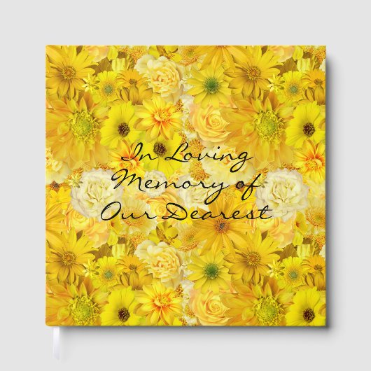 Livre D'or Amitié rose jaune Bouquet Gerbera Daisy (Recto)