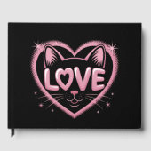 Livre D'or Amour de chat scintillant (Recto)