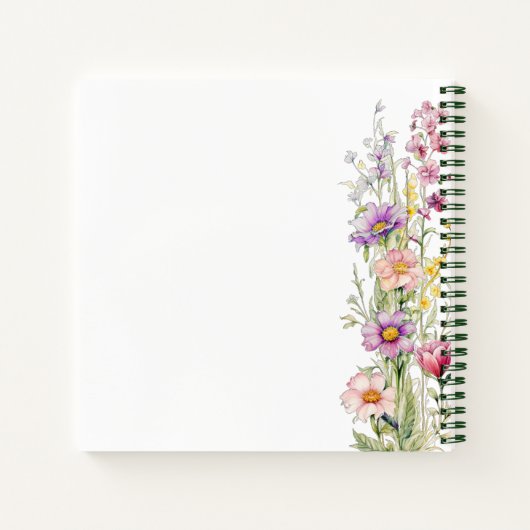 Livre d'or Amour en fleur rose violet Baby shower (Dos)