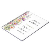 Livre d'or Amour en fleur rose violet Fête des mar (Côté gauche)