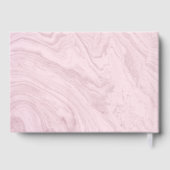 Livre D'or Amour Rose Marbre Élégant Tourbillon (Verso)