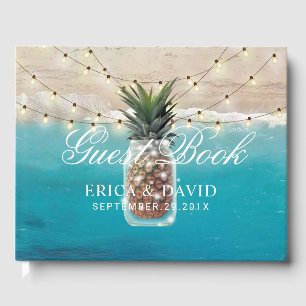 Livre D'or Ananas Jar String Lights Tropical Beach Mariage