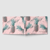 Livre D'or Ananas & marbre rose bracelet Mariage moderne chic (Complet)