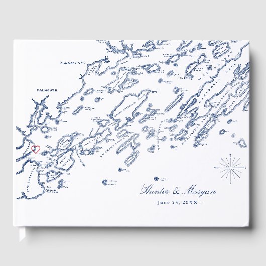 Livre D'or ANCIENNE VERSION Casco Bay Guest Book (Recto)